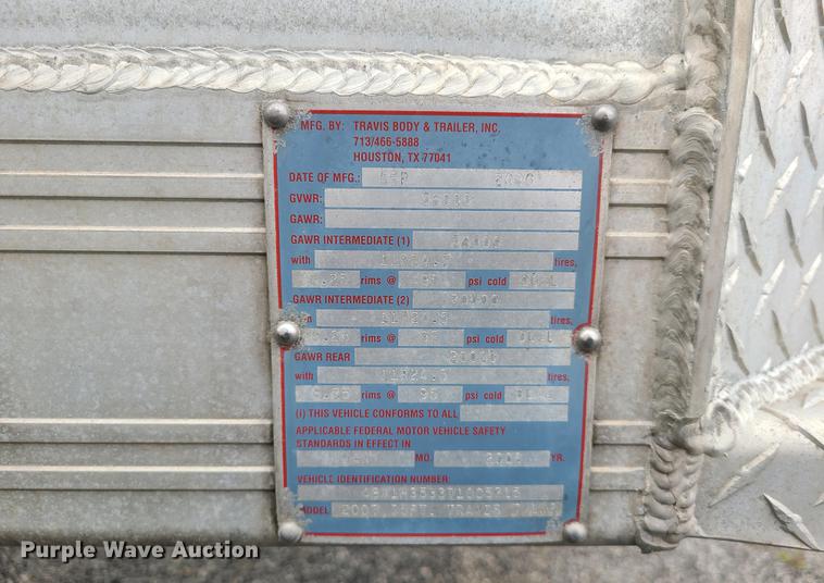 image for item DM8740 2007 Travis  end dump trailer