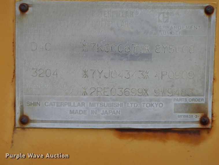 image for item HP9540 1993 Caterpillar D4C Series II  dozer