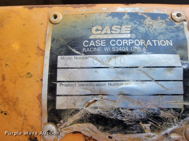 image for item IF9936 2003 Case CX210  excavator