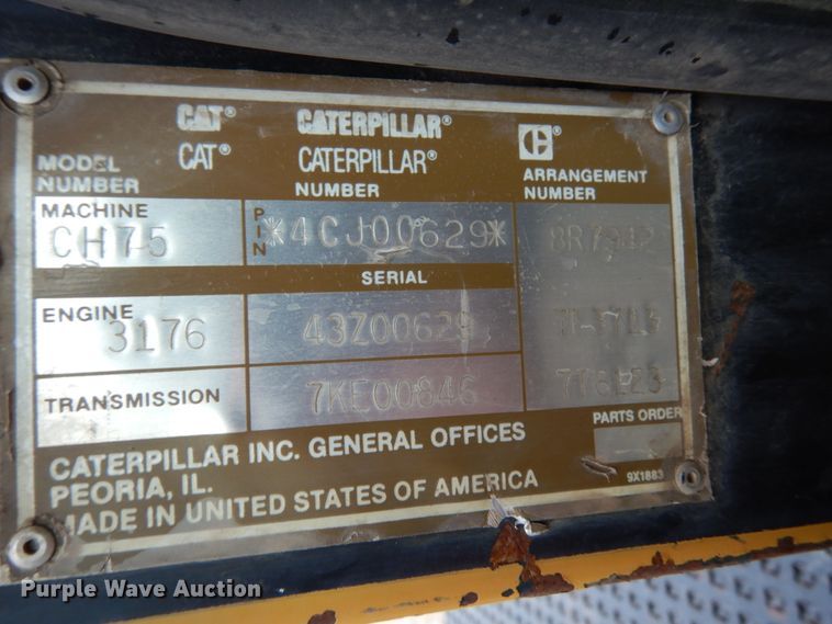 image for item II9583 1993 Caterpillar Challenger 75  tractor