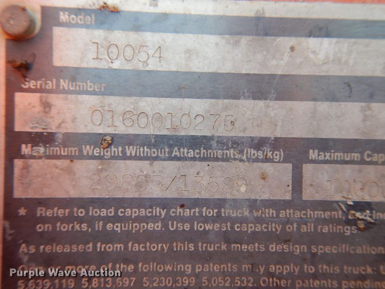 image for item II9610 2005 JLG Skytrak 10054  telehandler