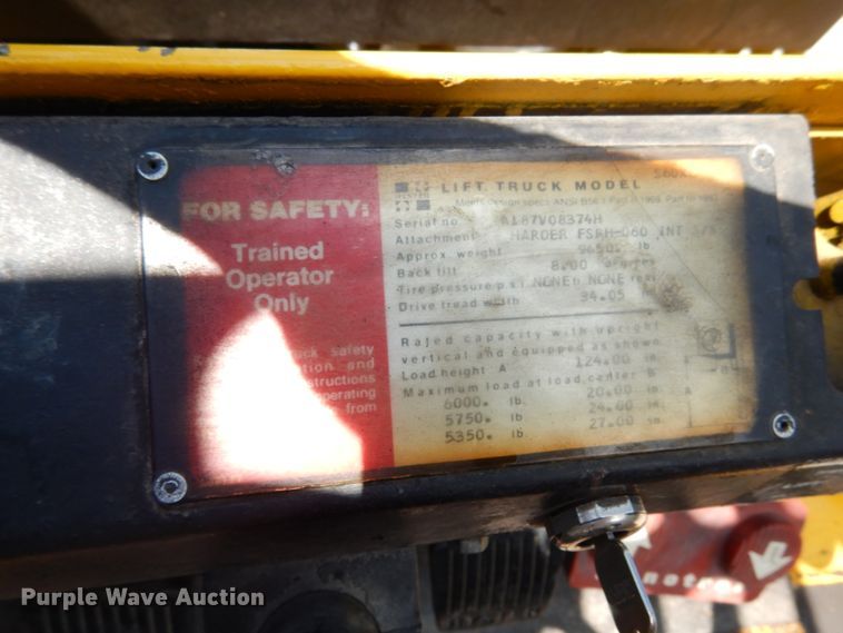 image for item II9611 Hyster S60XL  forklift