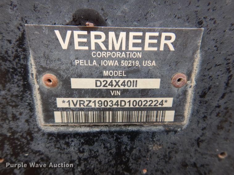 image for item IQ9712 2013 Vermeer D24X40 Series II  directional boring unit