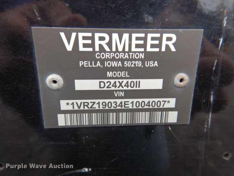 image for item IQ9714 2014 Vermeer D24X40 Series II  directional boring unit