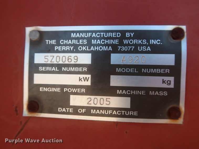 image for item IT9611 2005 Ditch Witch RT115  trencher