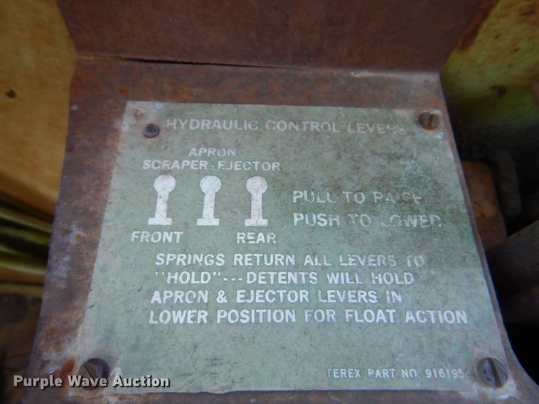 image for item JY9766 1983 Terex TS-14B  conventional scraper