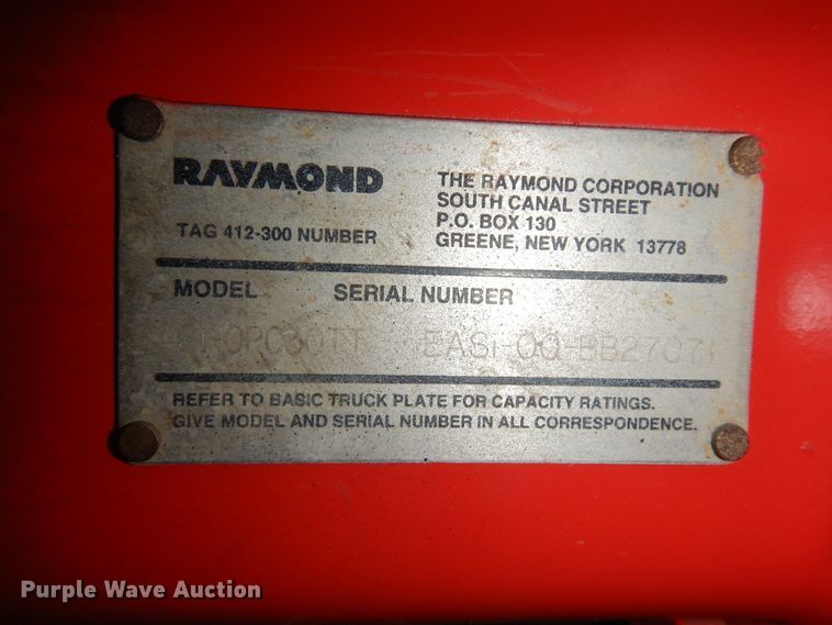 image for item KU9449 Raymond EASi-0PC30TT  order picker