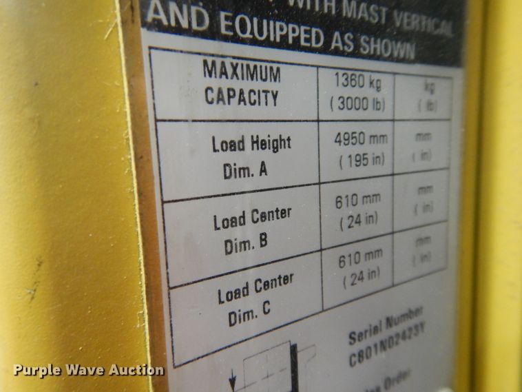 image for item KU9452 Yale 0S030ECN24TE089  order picker