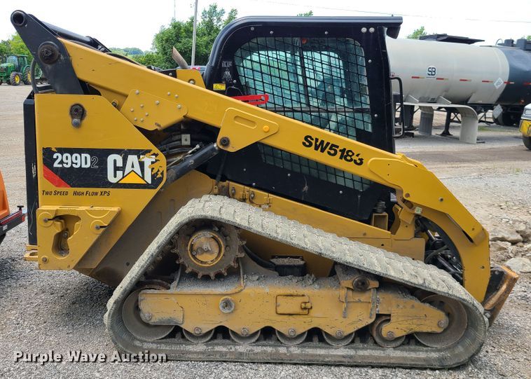 image for item L1311 2018 Caterpillar 299D2  tracked skid steer loader