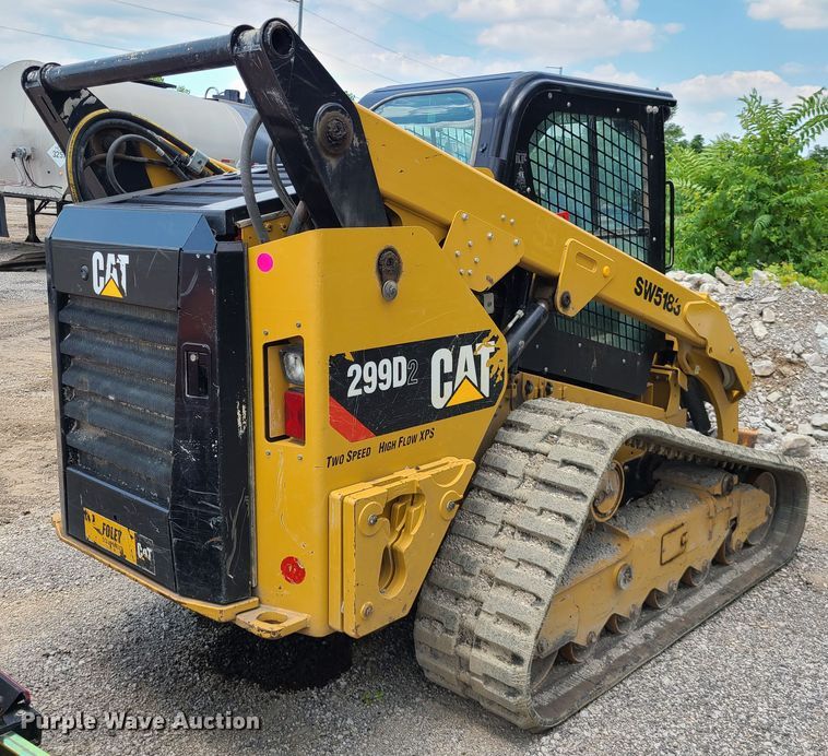 image for item L1311 2018 Caterpillar 299D2  tracked skid steer loader