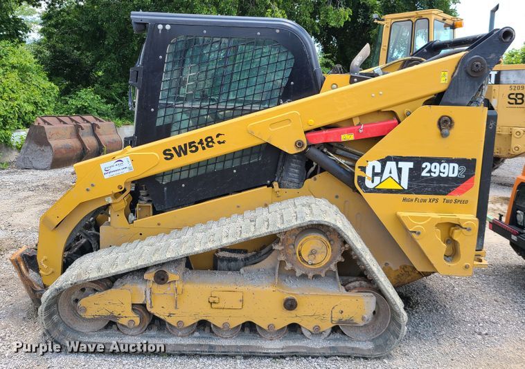 image for item L1311 2018 Caterpillar 299D2  tracked skid steer loader