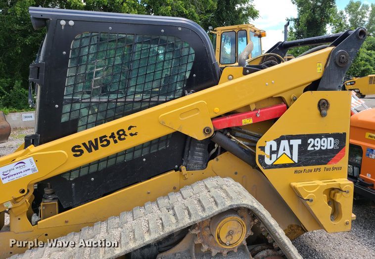 image for item L1311 2018 Caterpillar 299D2  tracked skid steer loader