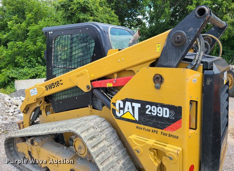 image for item L1311 2018 Caterpillar 299D2  tracked skid steer loader