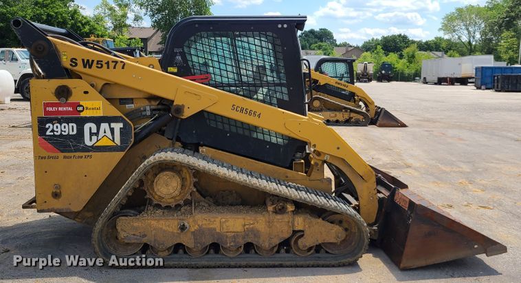 image for item L1324 2014 Caterpillar 299D  tracked skid steer loader
