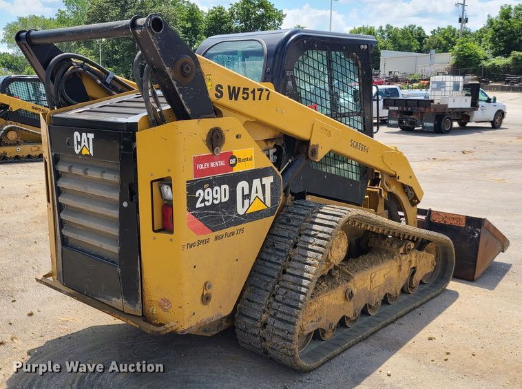 image for item L1324 2014 Caterpillar 299D  tracked skid steer loader