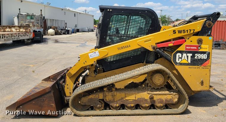 image for item L1324 2014 Caterpillar 299D  tracked skid steer loader