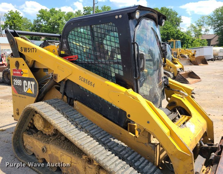 image for item L1324 2014 Caterpillar 299D  tracked skid steer loader