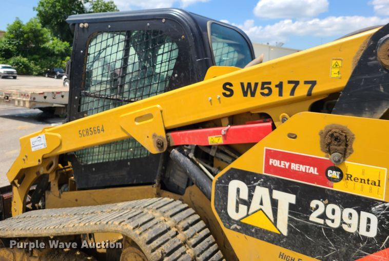 image for item L1324 2014 Caterpillar 299D  tracked skid steer loader