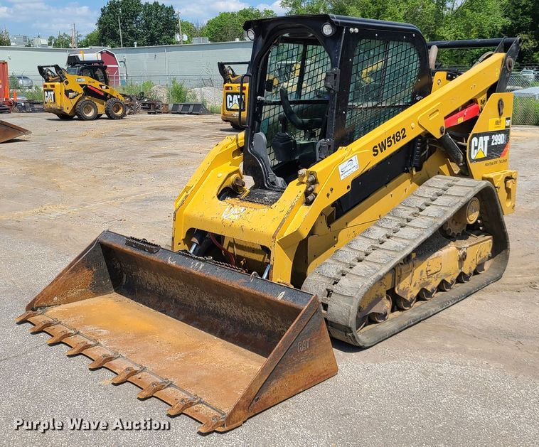 image for item L1325 2018 Caterpillar 299D2  tracked skid steer loader