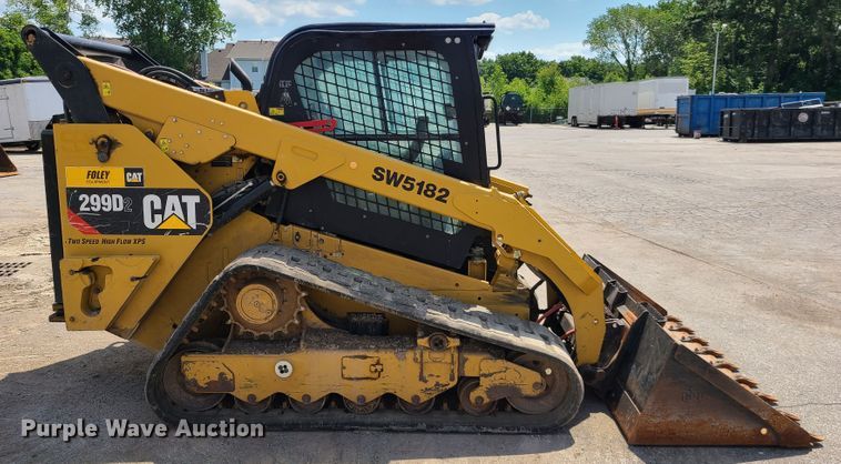 image for item L1325 2018 Caterpillar 299D2  tracked skid steer loader