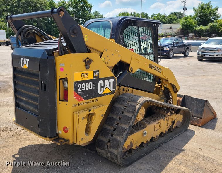 image for item L1325 2018 Caterpillar 299D2  tracked skid steer loader