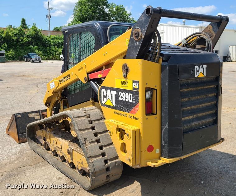 image for item L1325 2018 Caterpillar 299D2  tracked skid steer loader