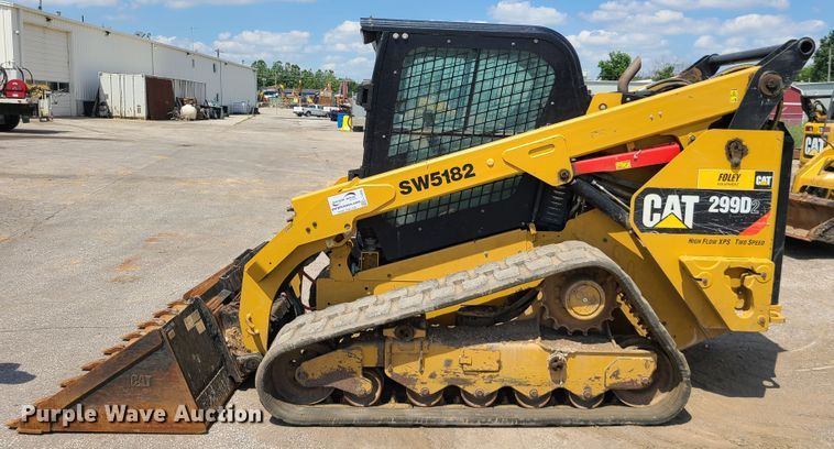 image for item L1325 2018 Caterpillar 299D2  tracked skid steer loader