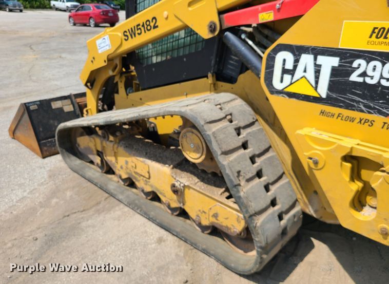 image for item L1325 2018 Caterpillar 299D2  tracked skid steer loader