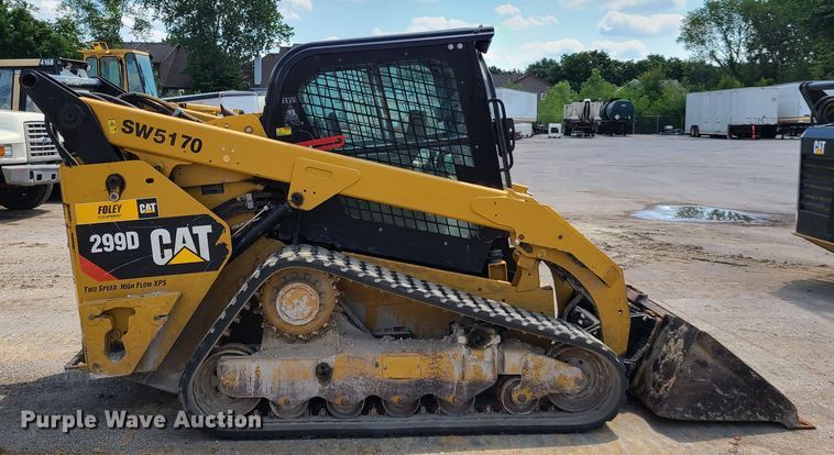image for item L1327 2015 Caterpillar 299D  tracked skid steer loader
