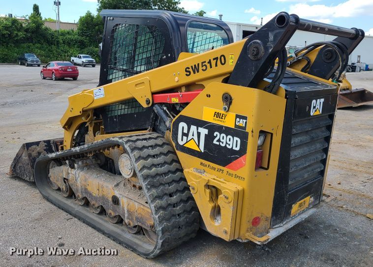 image for item L1327 2015 Caterpillar 299D  tracked skid steer loader