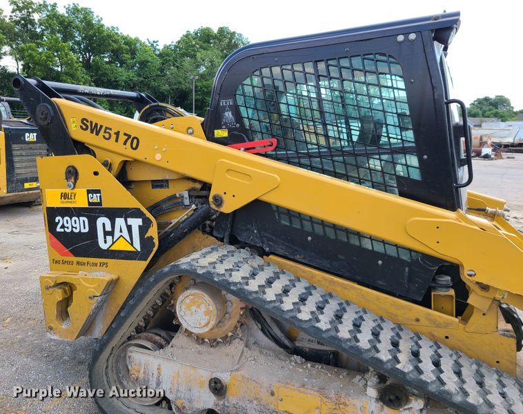 image for item L1327 2015 Caterpillar 299D  tracked skid steer loader