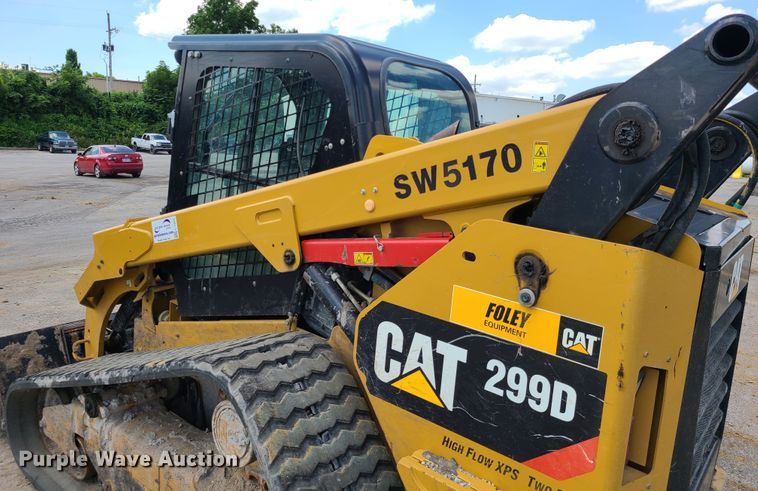 image for item L1327 2015 Caterpillar 299D  tracked skid steer loader