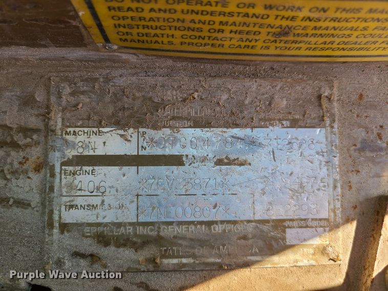 image for item L1331 1990 Caterpillar D8N  dozer