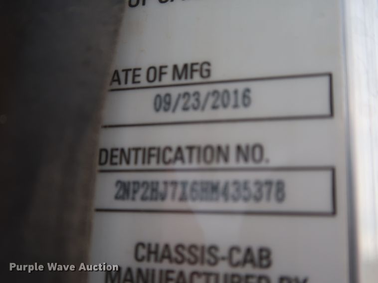 image for item DJ1931 2017 Peterbilt 337  feed mixer truck