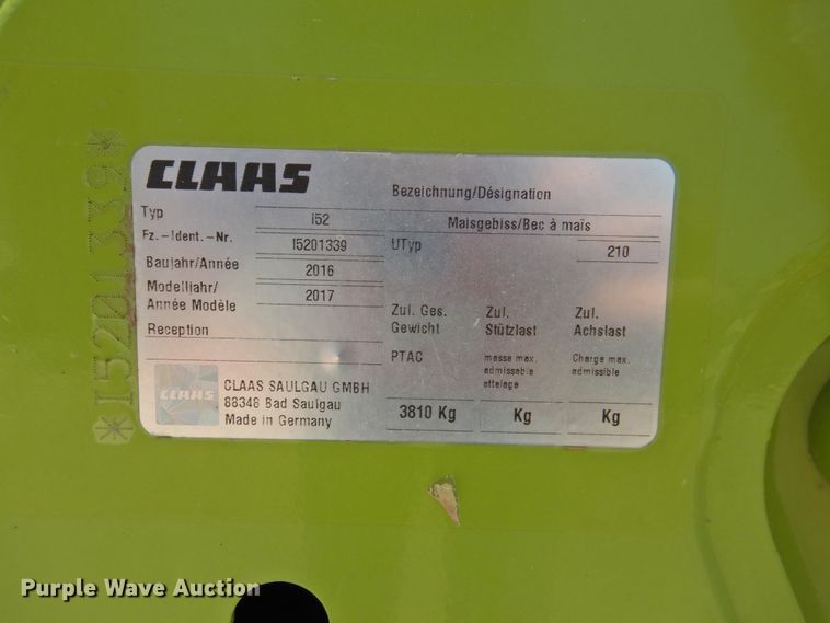 image for item DK2383 2017 Claas Orbis 750  rotary forage head