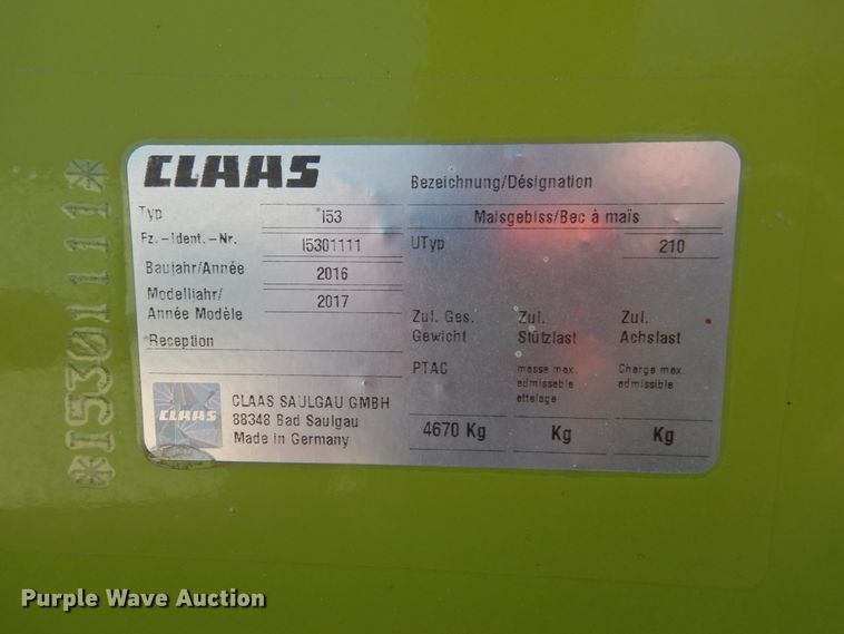 image for item DK2390 2017 Claas Orbis 900  rotary forage head