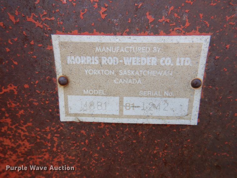 image for item DK8112 Morris Rod-Weeder M881  bale accumulator