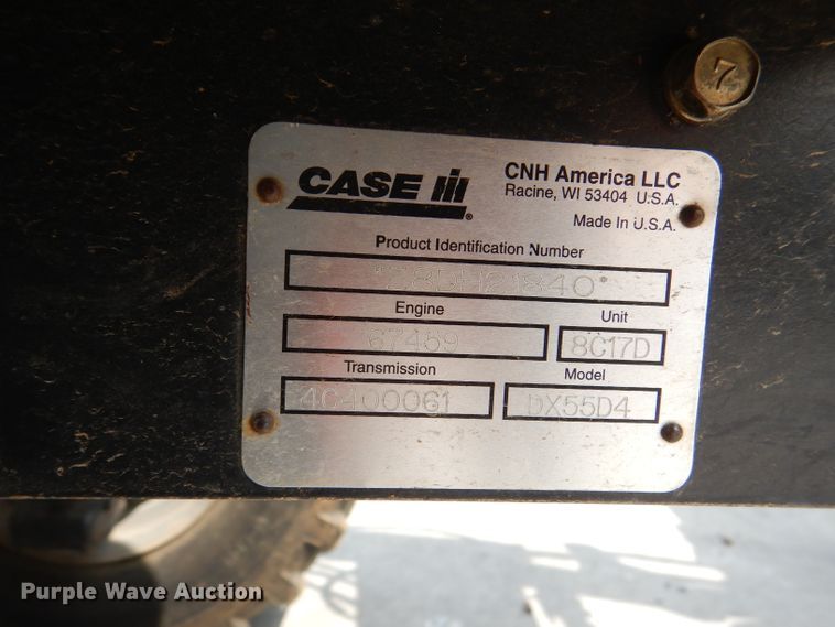 image for item DL3390 2008 Case IH Farmall 55  MFWD tractor