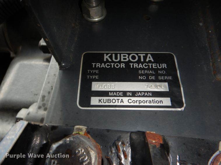 image for item DM3908 Kubota M108S  MFWD tractor