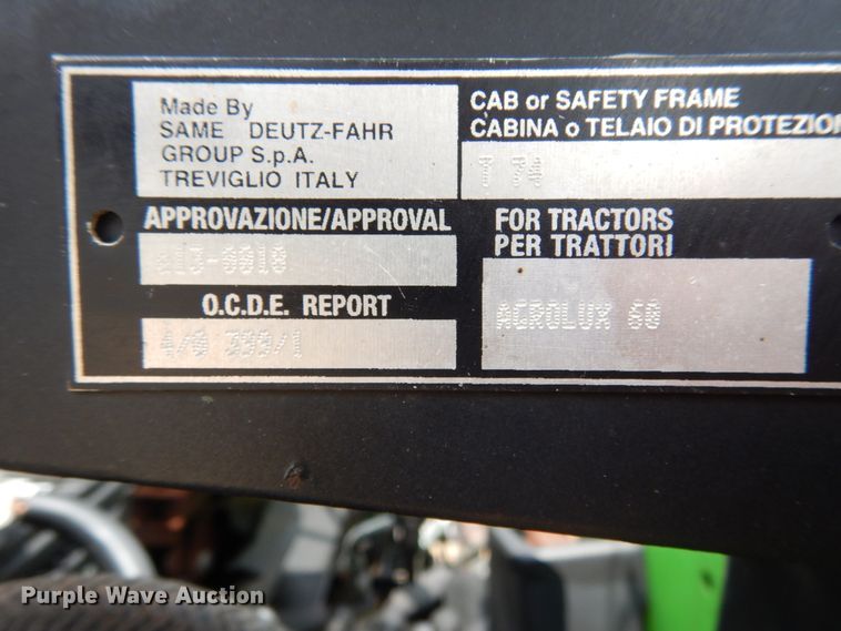 image for item II9631 Deutz Agrolux 60  MFWD tractor