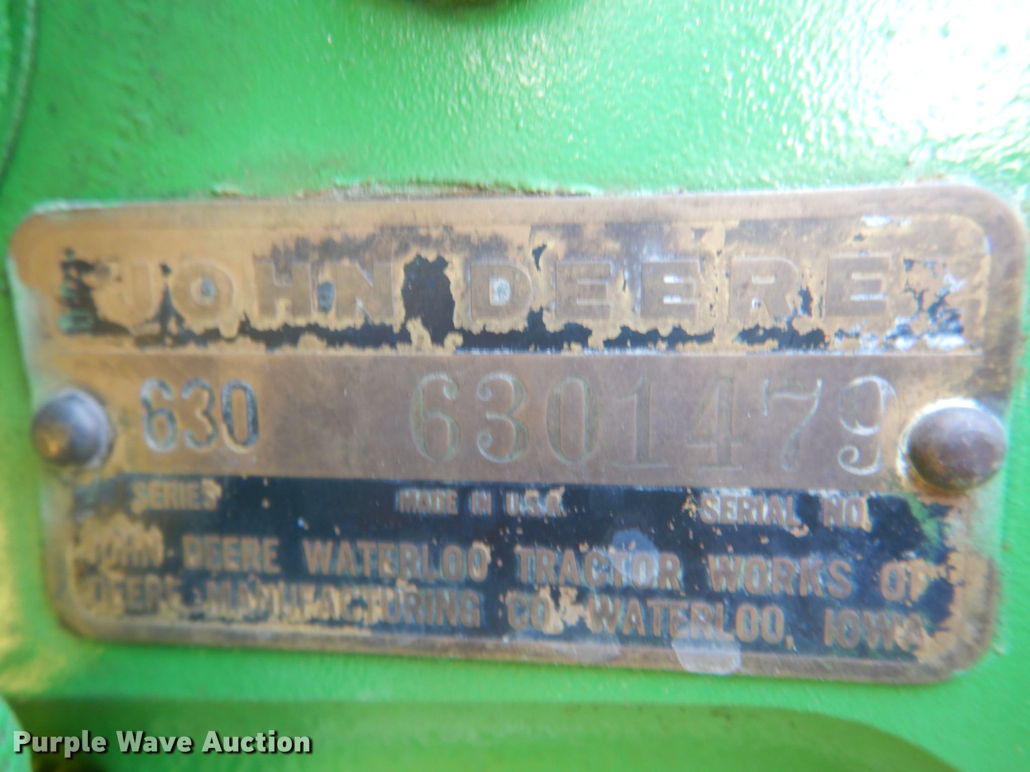 1958-john-deere-630-tractor-in-osceola-mo-item-kw9974-for-sale