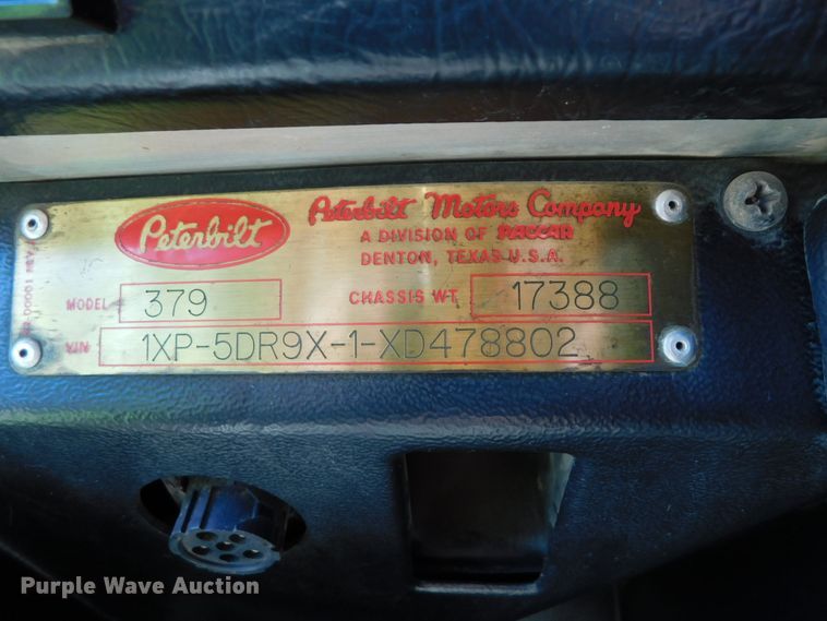 image for item DK8606 1999 Peterbilt 379  winch truck