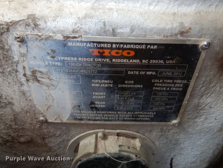 image for item DM3893 2012 Tico  yard truck