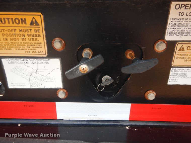 image for item DM6244 2011 Trail King TK110HDG  lowboy equipment trailer