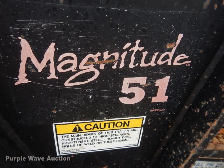 image for item DM6246 2008 Fontaine Magnitude  lowboy equipment trailer