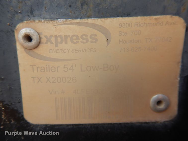 image for item DM6247 2005 Fontaine TA51H  lowboy equipment trailer