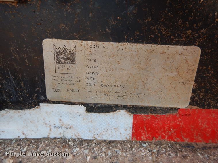 image for item DM6249 2012 Trail King TK110HDG  lowboy equipment trailer