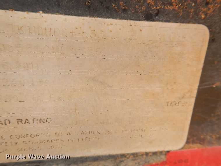 image for item DM6249 2012 Trail King TK110HDG  lowboy equipment trailer