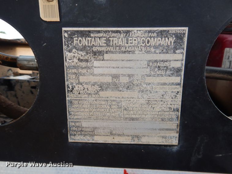 image for item DM6250 2013 Fontaine Magnitude 55L  lowboy equipment trailer