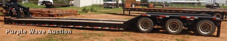 image for item DM6251 2015 Trail King TK110HDG  lowboy equipment trailer